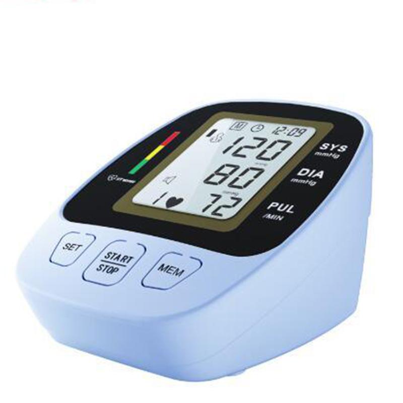 Monitor de presión arterial del brazo superior del esfigmomanómetro digital para uso doméstico